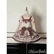 Alice Girl Bear Chocolate Long Sleeve Blouse(1st Pre-Order/3 Colours/Full Payment Without Shipping)